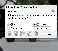 Edit Macromedia Flash settings 