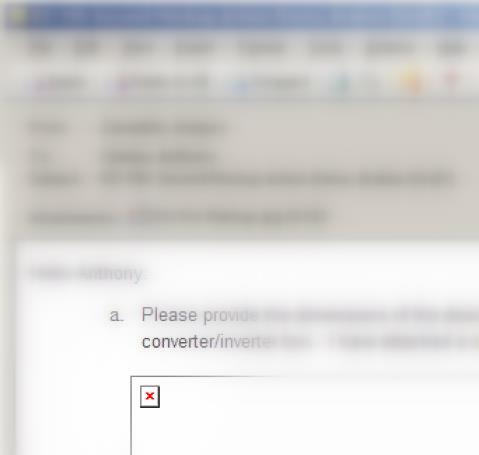 Embedded image not showing in Outlook 2003
